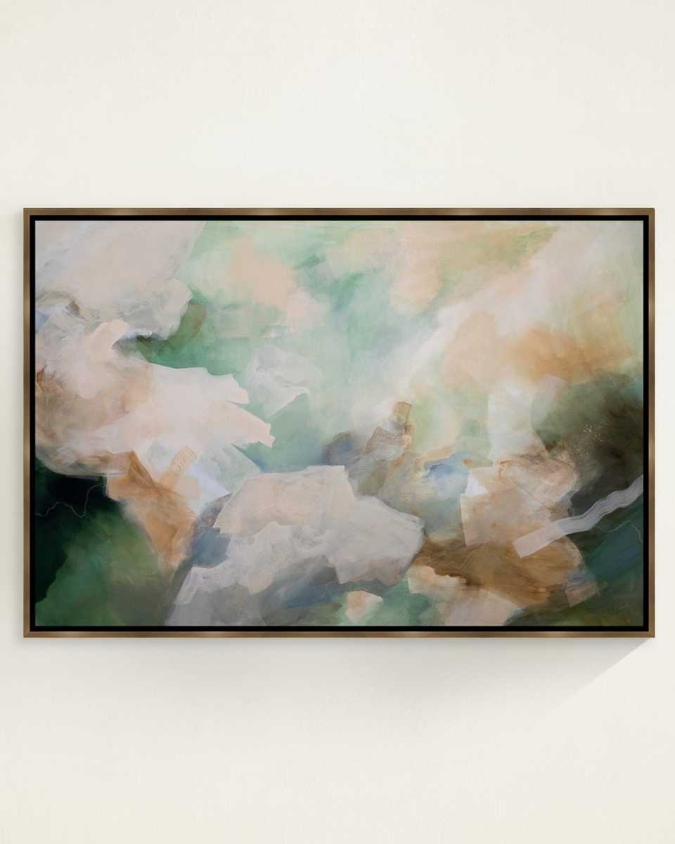 "Light on the Mountain" Framed Giclee by AK Landreth, 47" x 32"