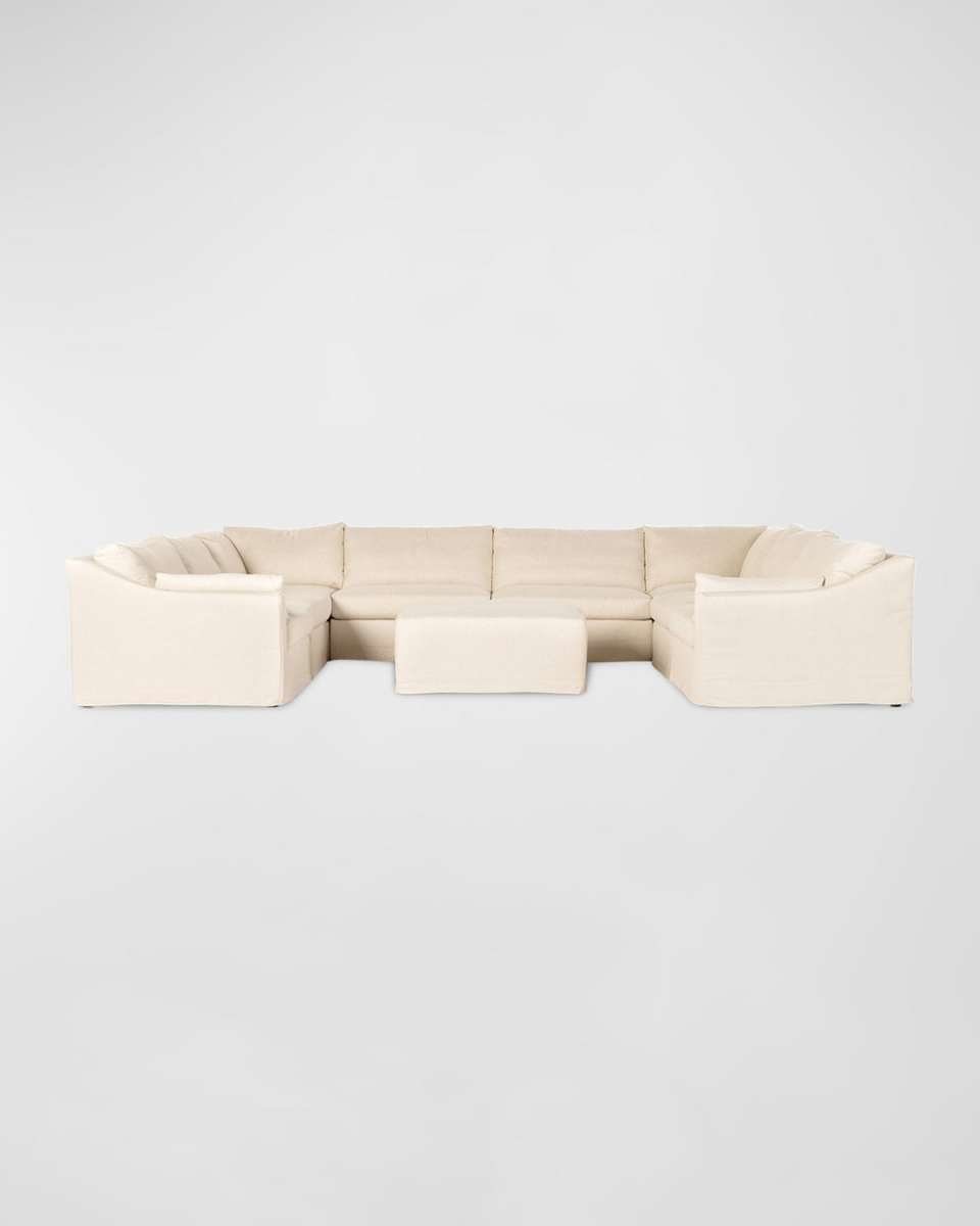 Delray 8-Piece Sectional with Ottoman