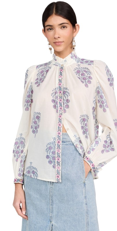 Alix of Bohemia Annabel Freesia Phlox Shirt Phlox