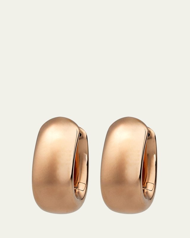 Iconica 18k Rose Gold Huggie Hoop Earrings