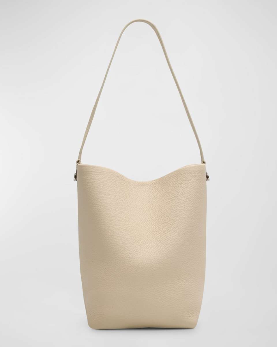 Hook Medium N/S Tote Gold in Lux Grained Calfskin