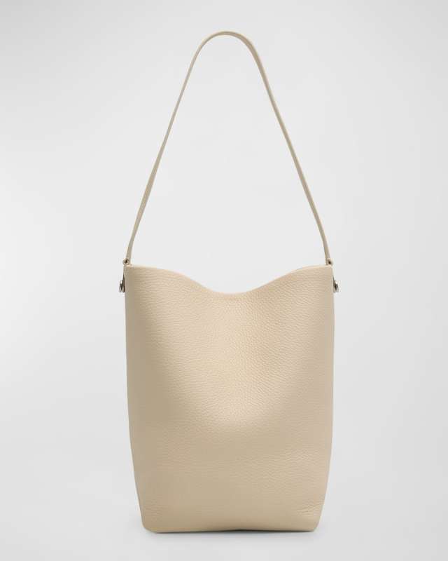 Hook Medium N/S Tote Gold in Lux Grained Calfskin