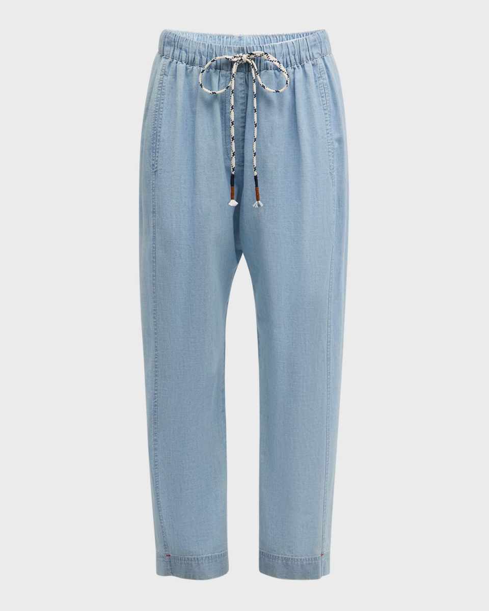 Draper Cropped Cotton Denim Pants