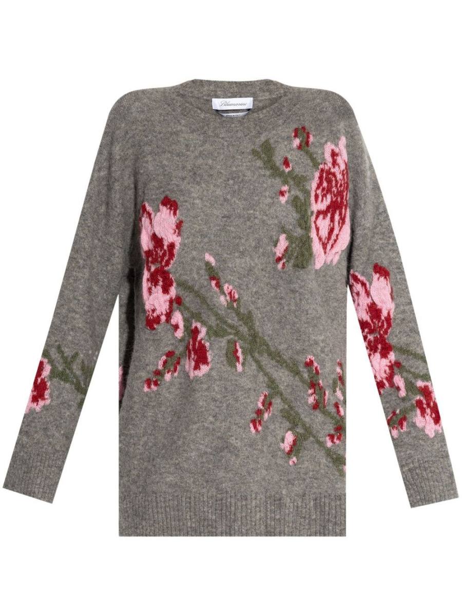 jacquard-roses sweater