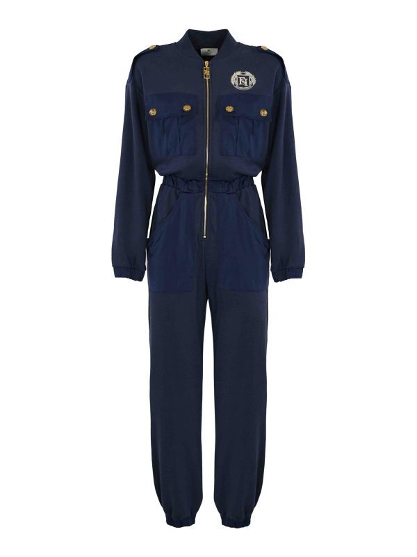 Elisabetta Franchi Pantalons De Sport - Bleu