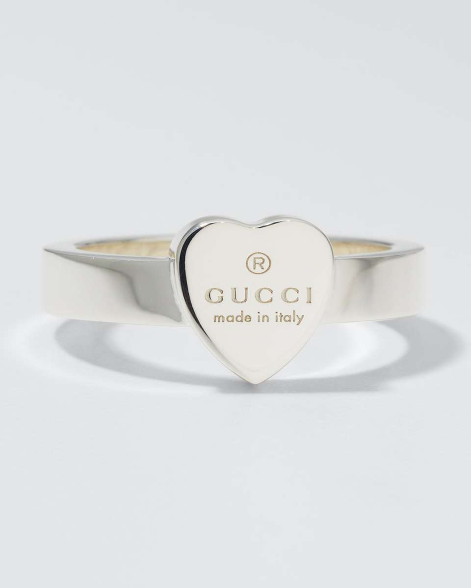 Engraved Heart Trademark Ring