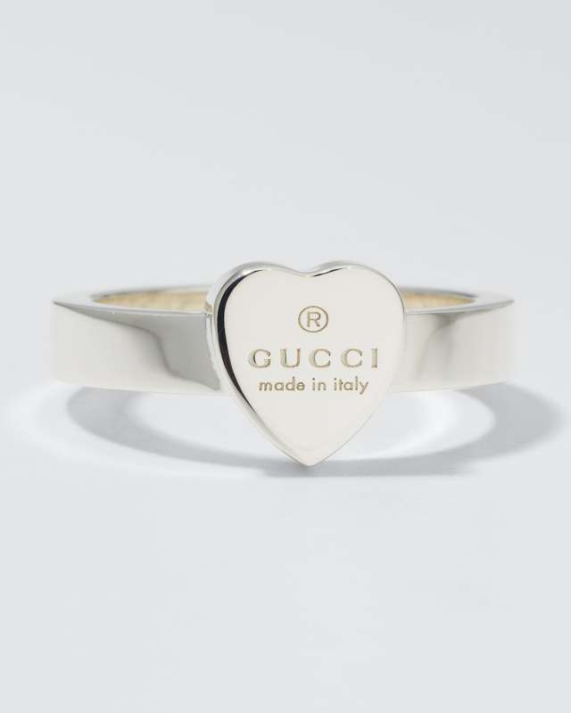 Engraved Heart Trademark Ring