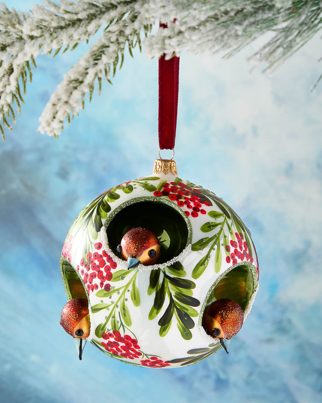 Birds in Ball Christmas Ornament