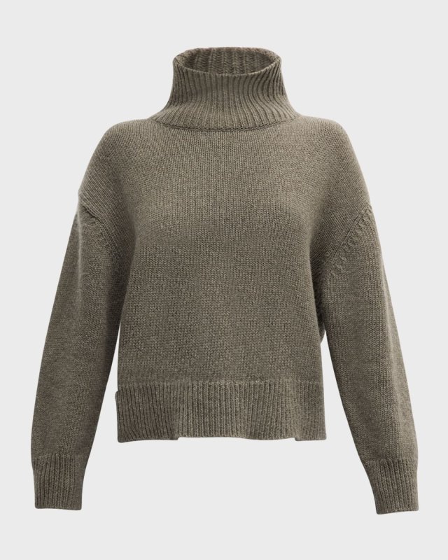 Omaira Funnel-Neck Wool Sweater