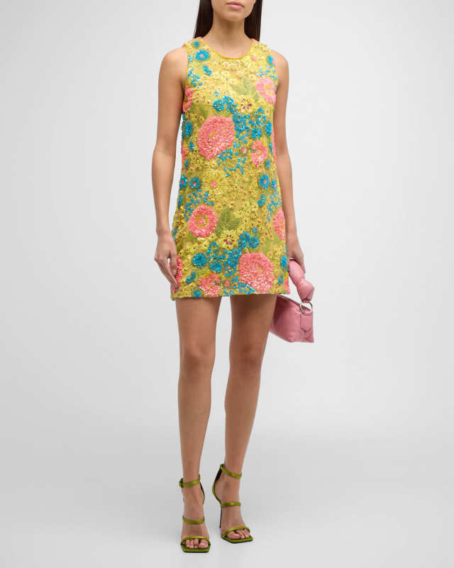 Day Shifter Sequined Mini Dress