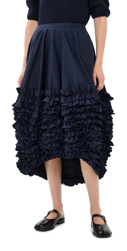 Molly Goddard Isla Skirt Navy