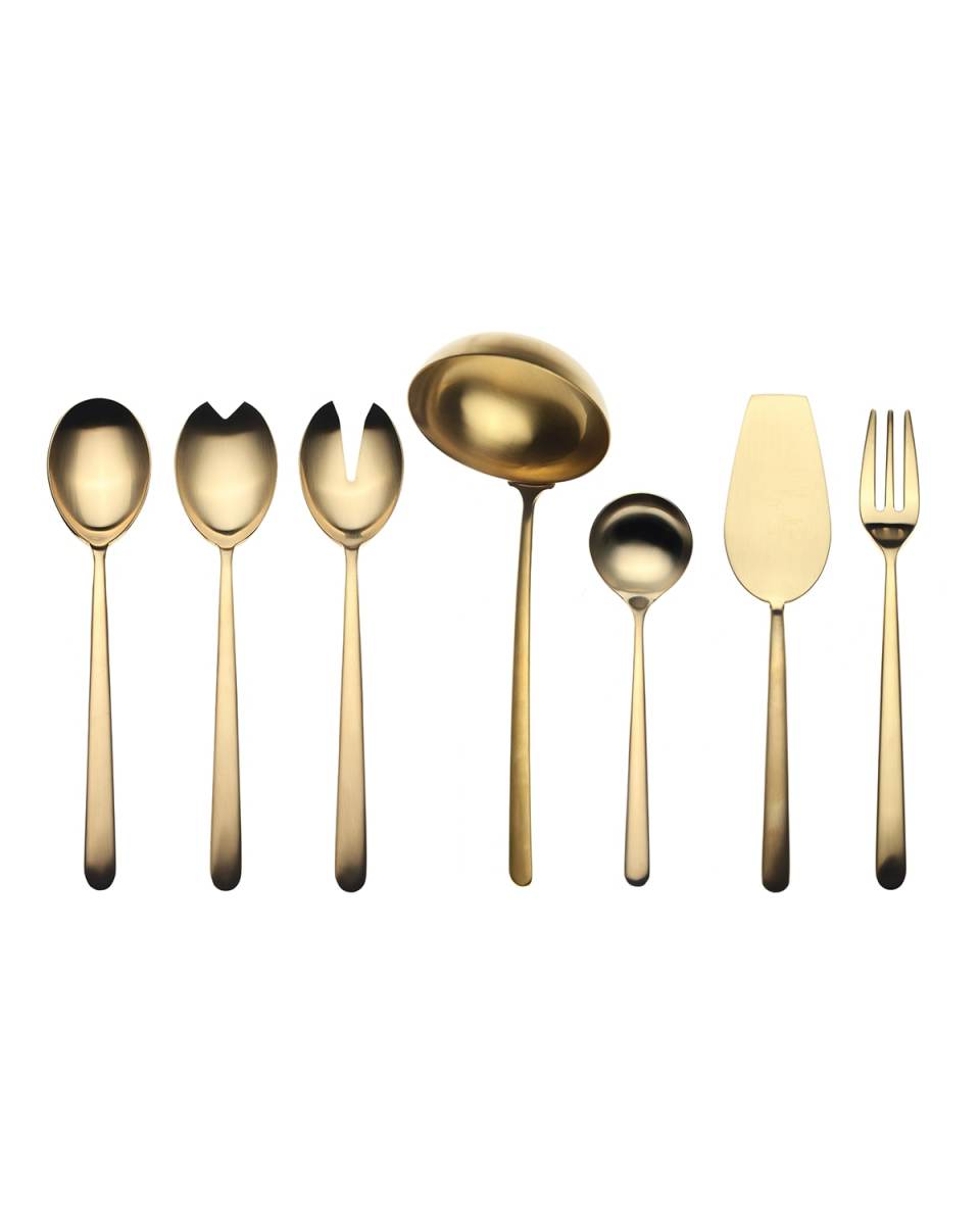 Linea Ice Oro 7-Piece Full Serving Set