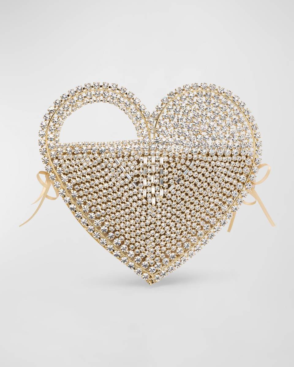 Regina Heart Crystal Clutch Bag