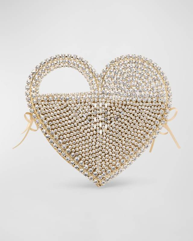 Regina Heart Crystal Clutch Bag