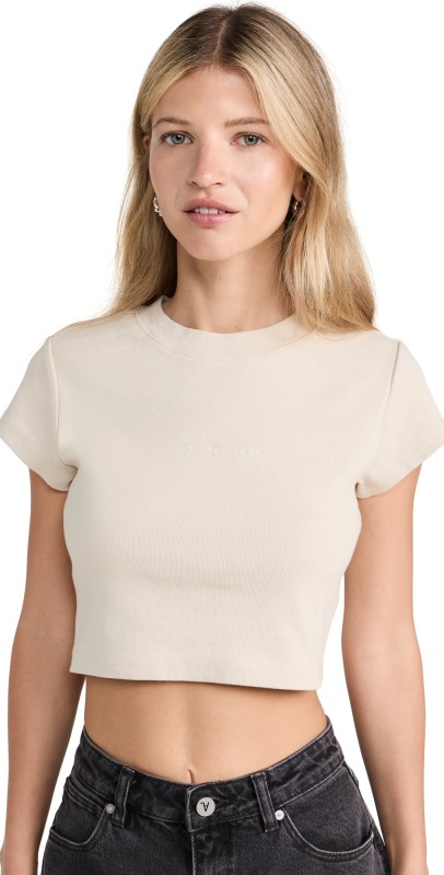 ABRAND 90s Crop Tee Milk