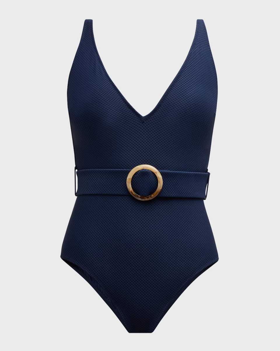 Porto Cervo Belted One-Piece Swimsuit