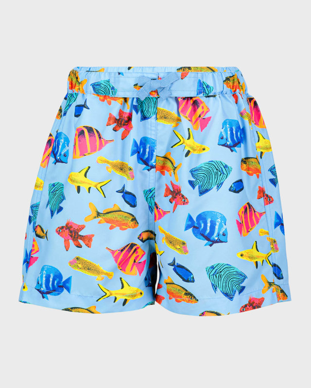 Boy's Tropical Fish Swim Shorts, Size 2-