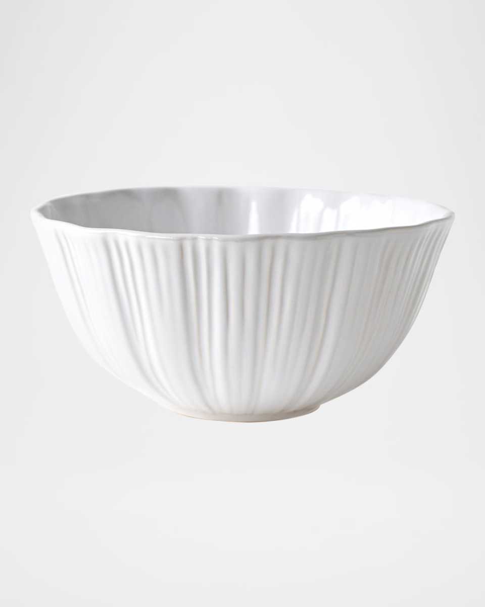 Bari White Serving Bowl