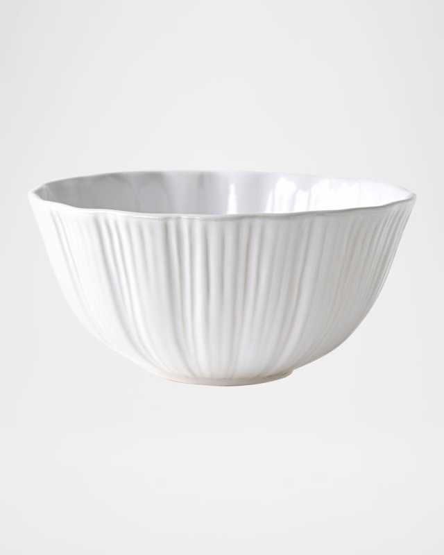 Bari White Serving Bowl