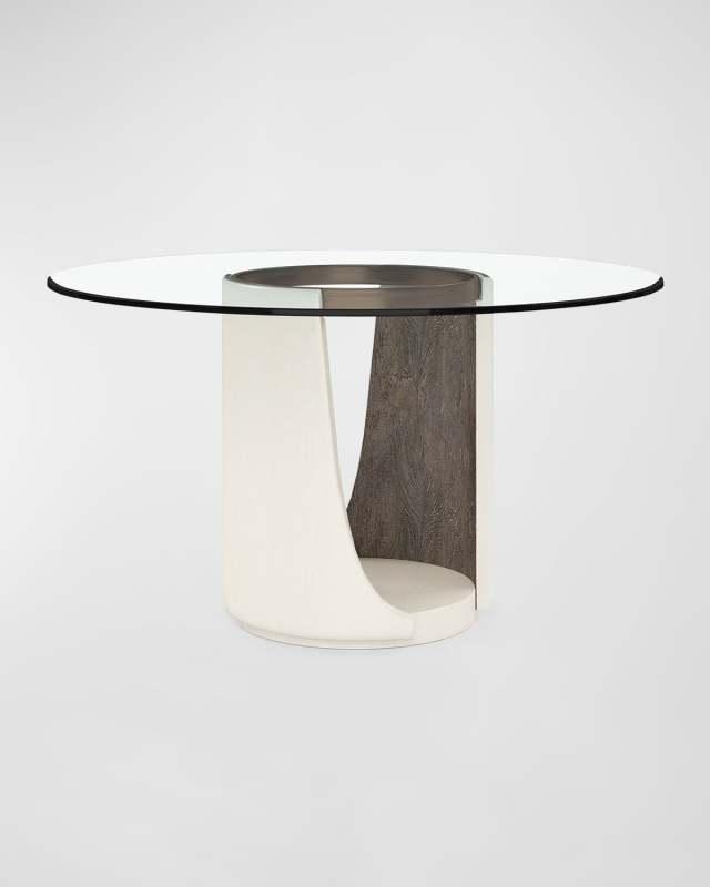 Blanc Round Dining Table, 48"