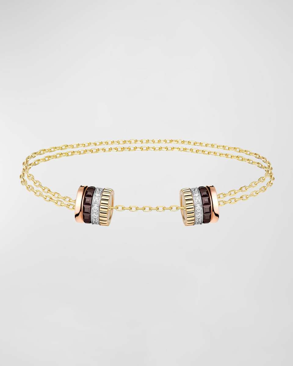 Quatre 18K Gold Brown PVD & Diamond Bracelet