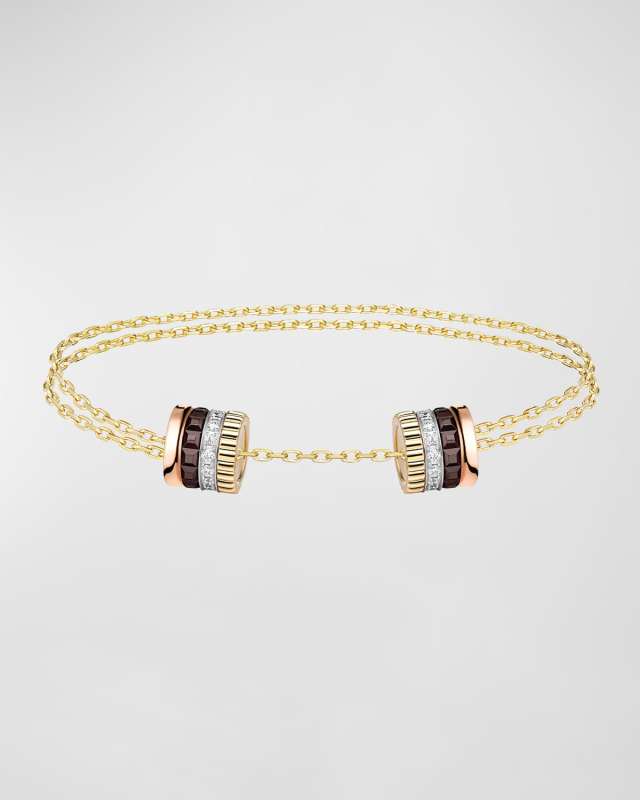 Quatre 18K Gold Brown PVD & Diamond Bracelet