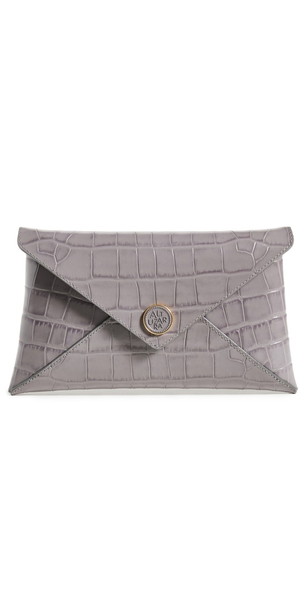Altuzarra Envelope Clutch Grey Taupe