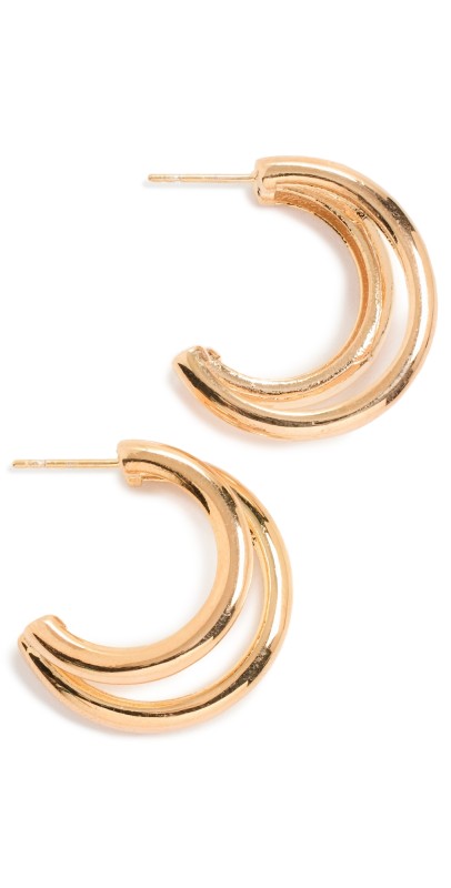 Maison Irem Double Donut Earrings Gold