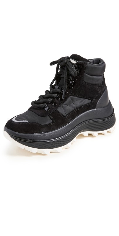Tory Burch Adventure Hiker Boots Perfect Black / New Ivory