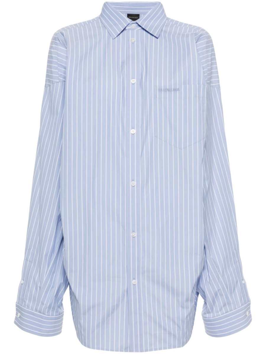 logo-embroidered cotton shirt