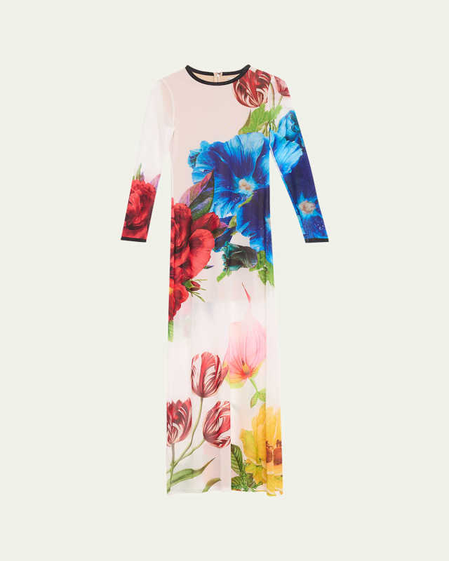 Delora Le Parisien Long-Sleeve Maxi Dress