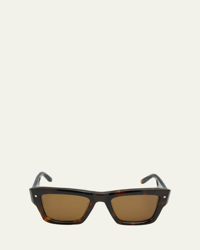 XXII Square Acetate & Titanium Sunglasses