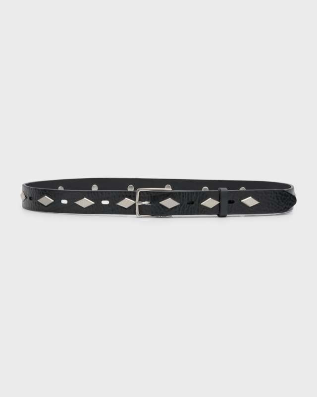 Colin Studded Leather Belt