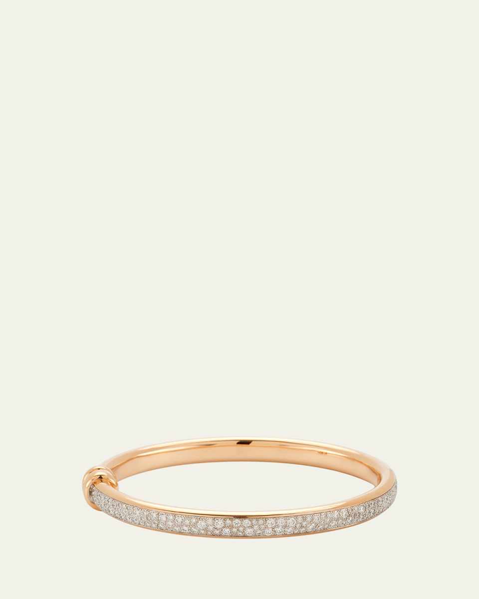 Iconica 18K Rose Gold and Diamond Bangl