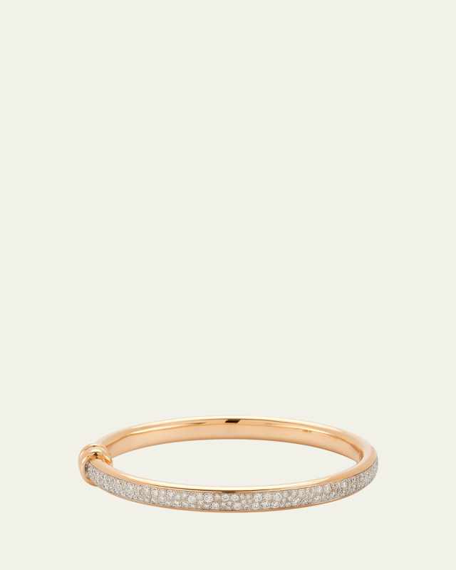 Iconica 18K Rose Gold and Diamond Bangl