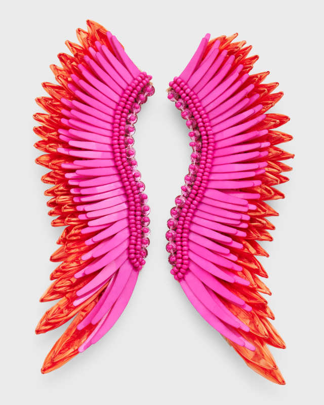 Raffia Madeline Earrings, White