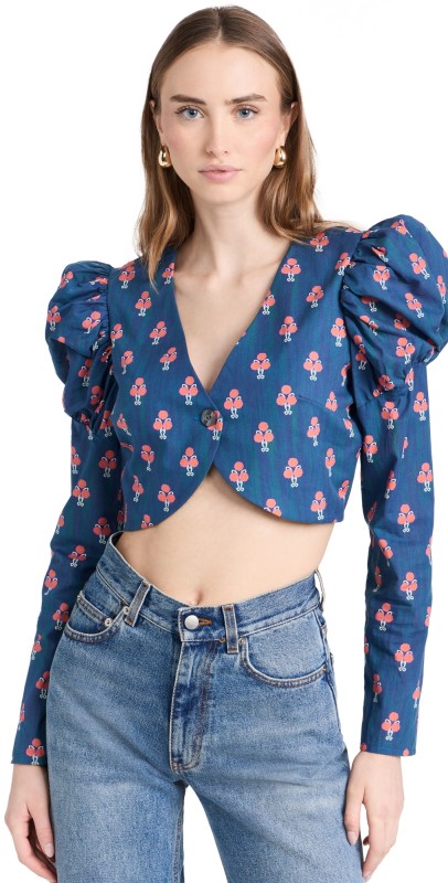 De Loreta Tijuana Top Cebada Print