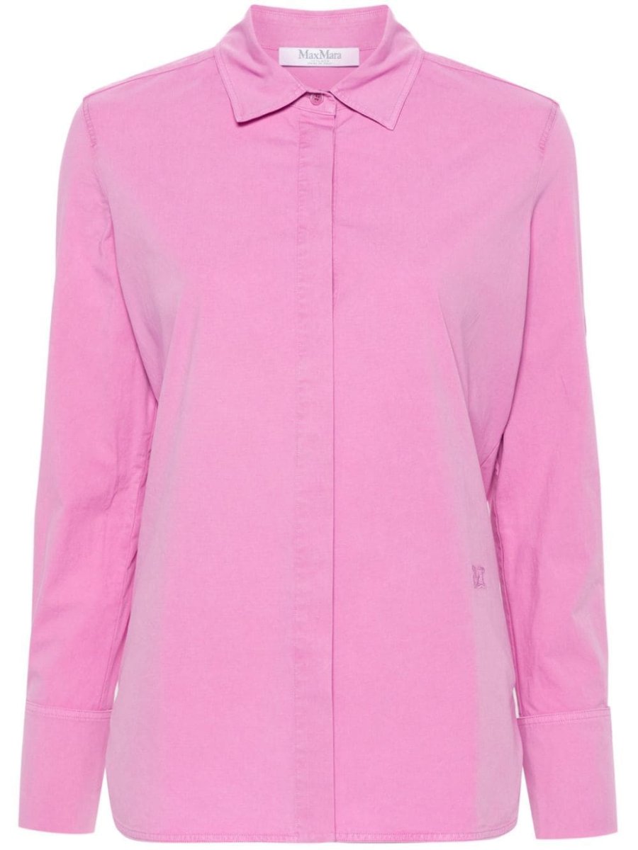 logo-embroidered shirt