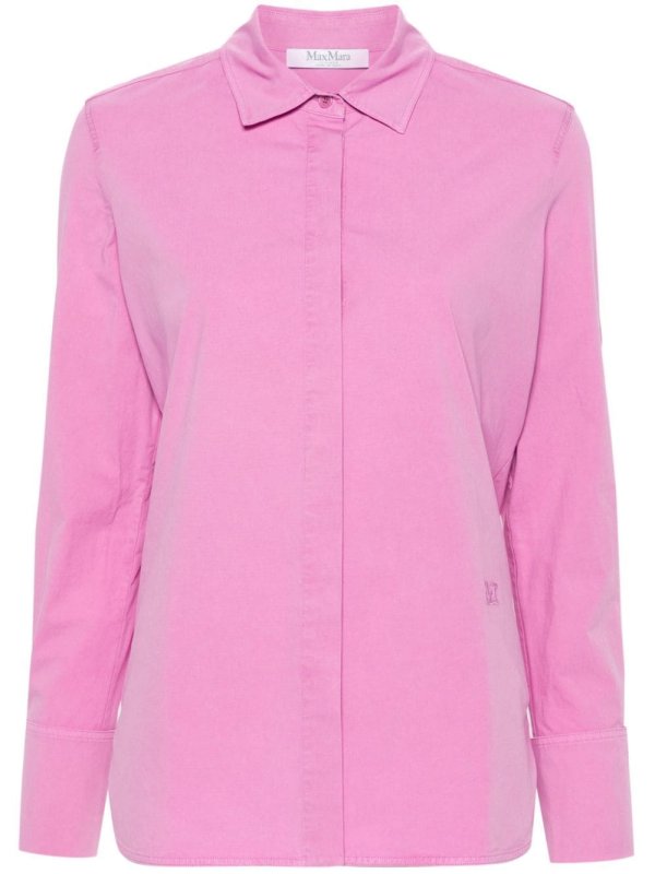 logo-embroidered shirt