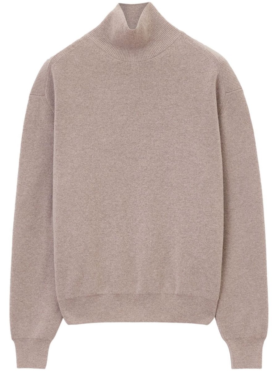 high-neck jumper