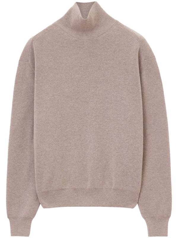 high-neck jumper