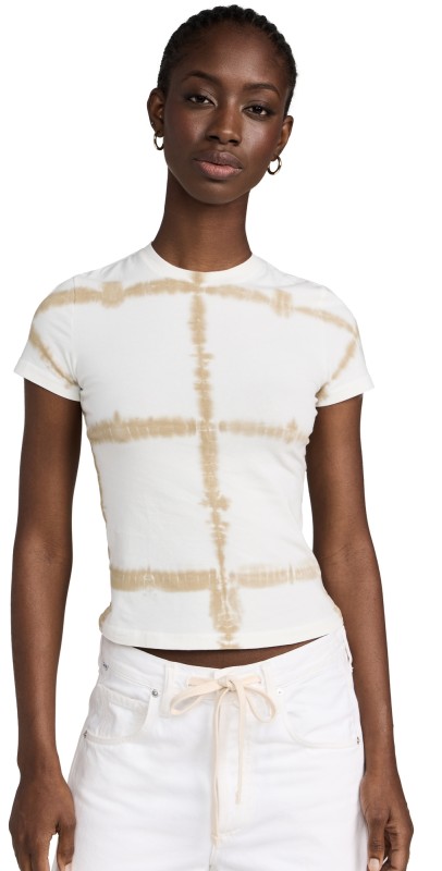 Proenza Schouler White Label Brewer Tee White/Khaki
