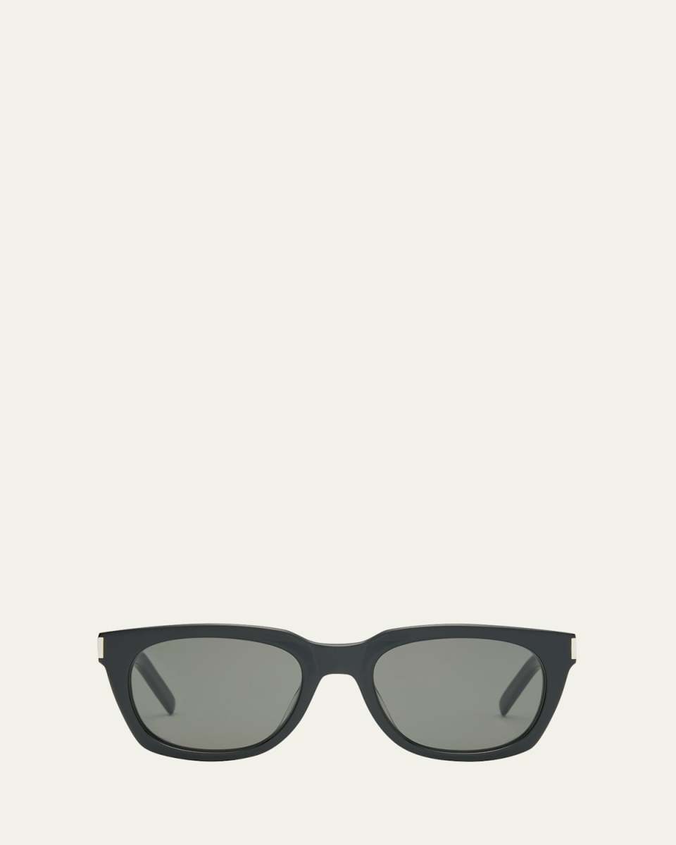 Engraved Logo Square Acetate Sunglasses