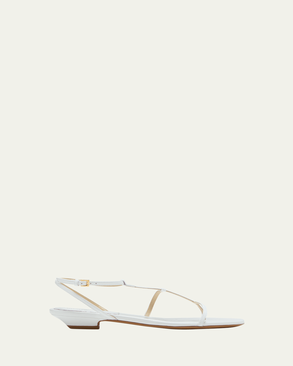 Jones Leather T-Strap Sandals