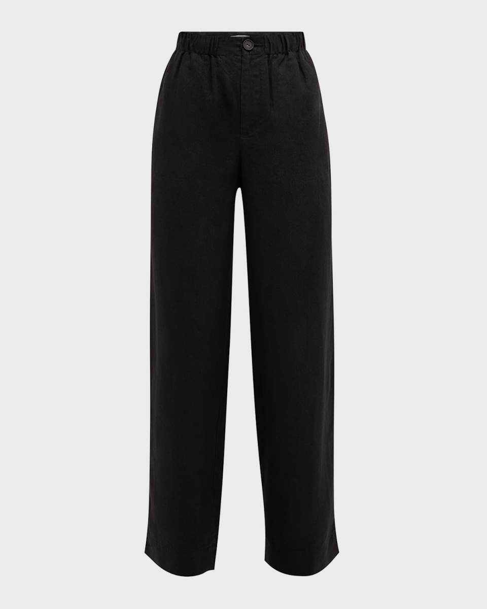 Hemp Wide-Leg Utility Pants