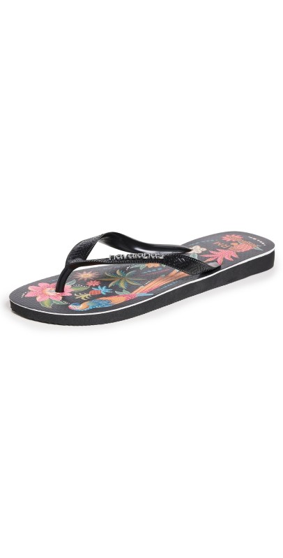 Havaianas Farm Rio x Havianas Flip Flops Black
