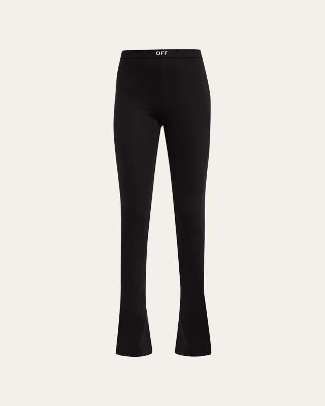 Off Stamp Sleek Split Cuff Flare Leggings