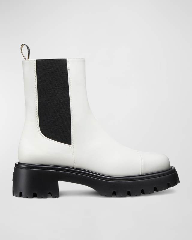 Emerson Cap-Toe Leather Chelsea Boots