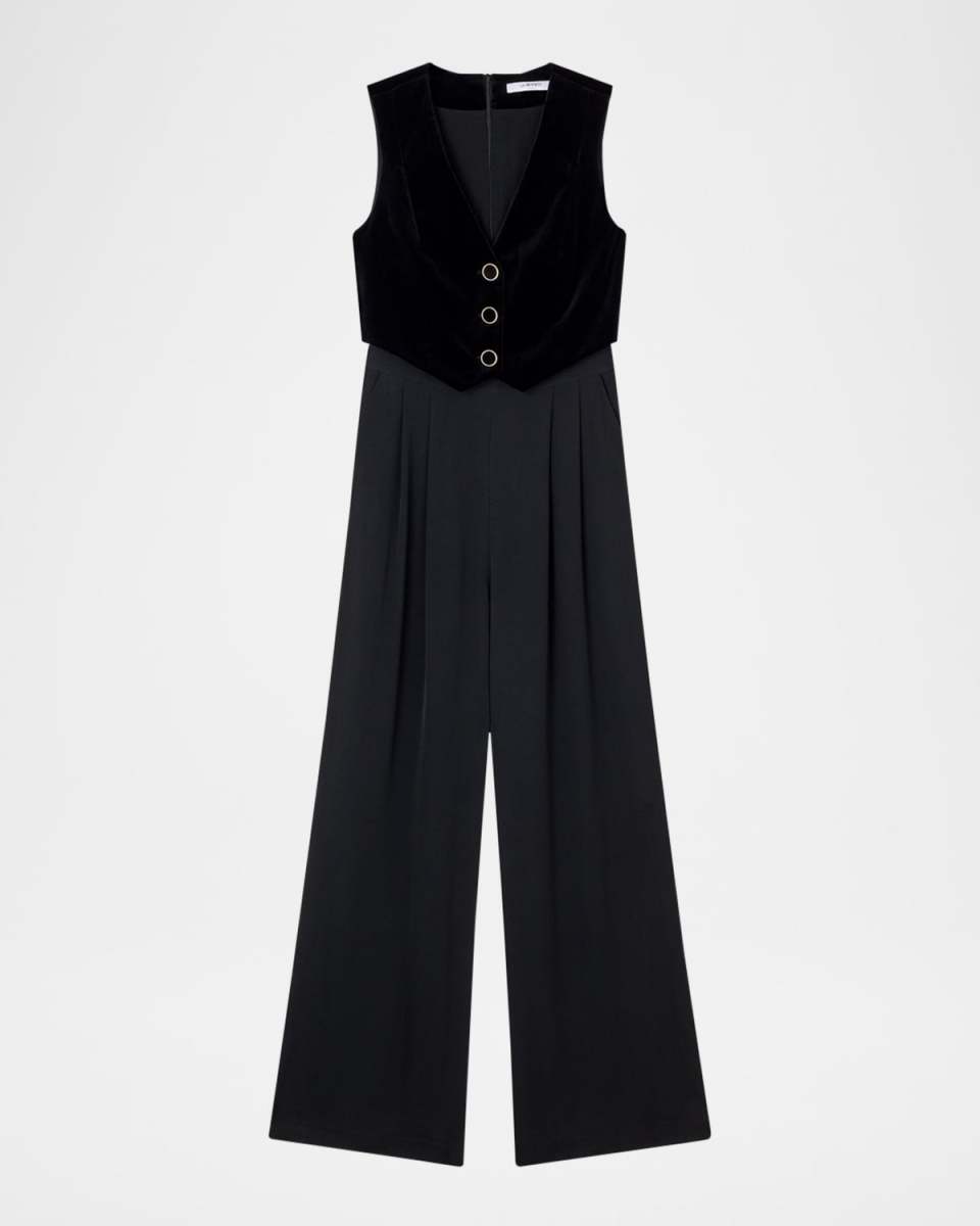 Carine Sleeveless Wide-Leg Jumpsuit