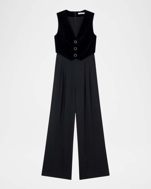 Carine Sleeveless Wide-Leg Jumpsuit